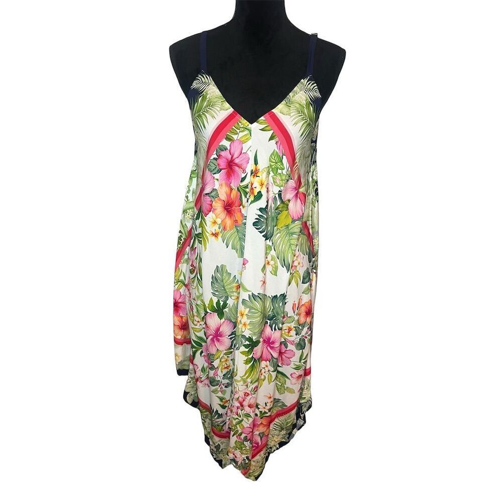 NWT TOMMY BAHAMA FLORA TALITHIA SCARF COVERUP DRESS WOMENS SIZE SMALL/MEDIUM - Picture 4 of 10